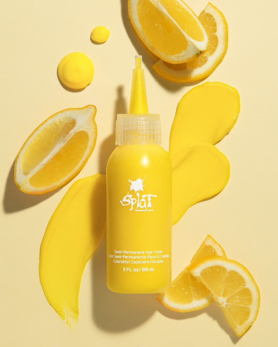 Lemon Drop: Yellow Semi-Permanent Hair Dye Complete Kit with Bleach