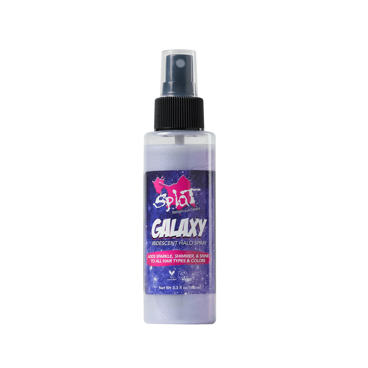Splat Galaxy Purple Halo Spray Temporary Hair Glitter Spray
