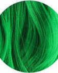 Swatch of Neon Green: Original Neon Green Semi-Permanent Hair Dye Complete Kit with Bleach