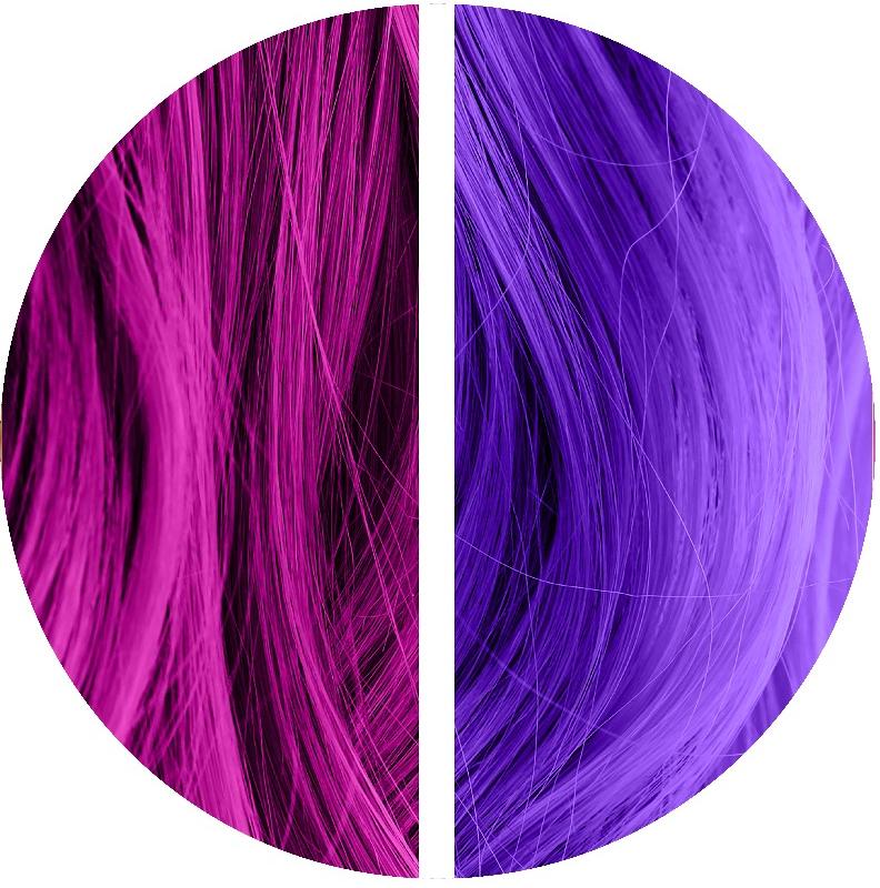 Splat Purple Hair Dye Ombre Rain Complete Kit with Bleach swatch