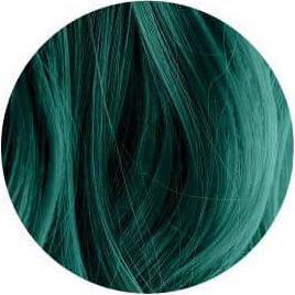 Swatch of Midnight Jade No Bleach Green Semi-Permanent Hair Dye Kit