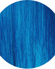 Swatch of Euphoric Blue: Original Loud Blue Semi-Permanent Hair Dye Complete Kit with Bleach