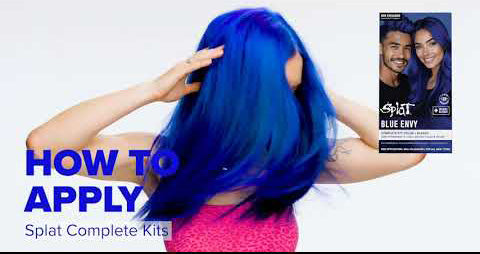 Splat Blue Envy Hair Dye Tutorial | Vibrant Semi-Permanent Color at Home