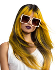A photo of a model wearing Lemon Drop Lightening Bleach  Hair Dye