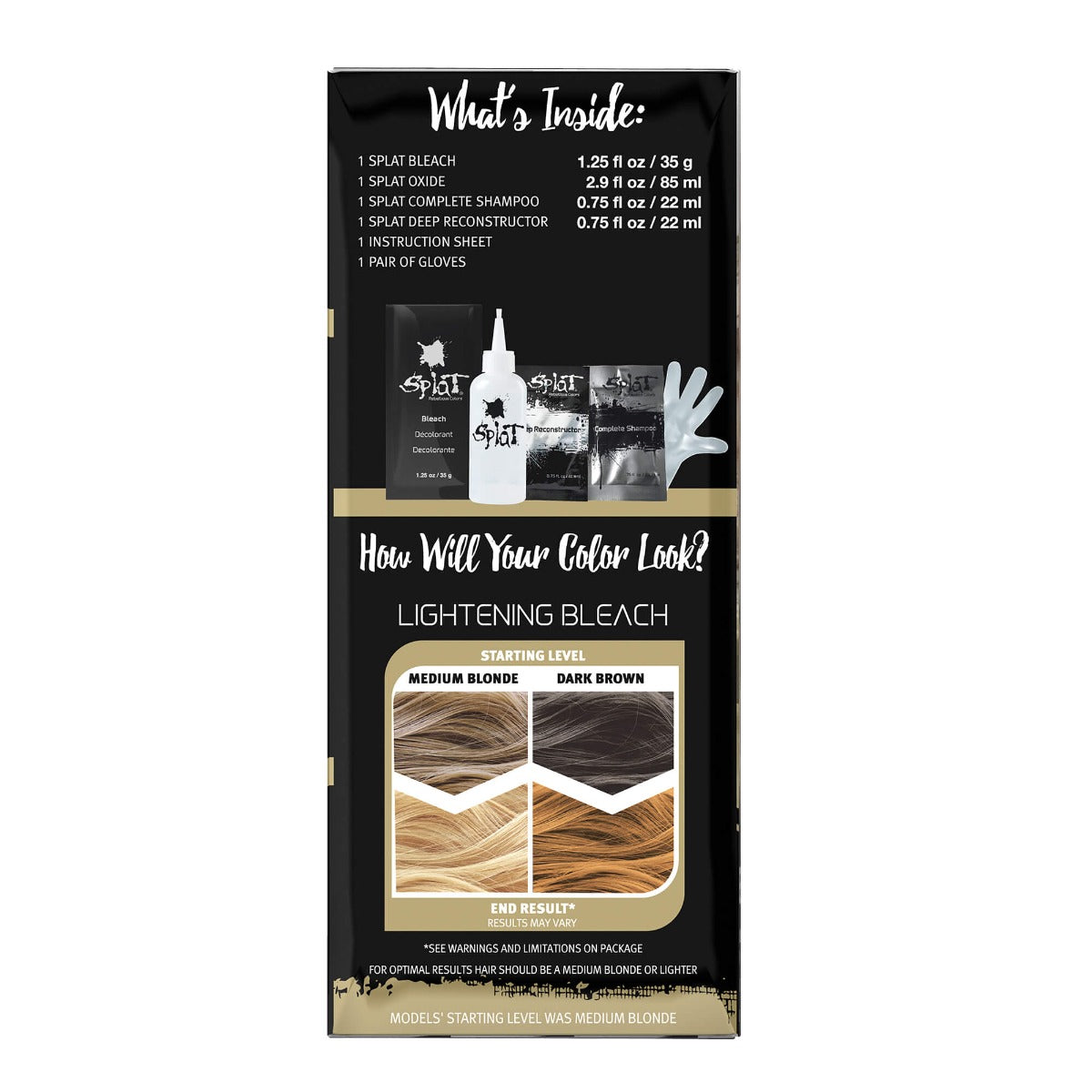 Lightening Bleach: Original Hair Bleach Complete Kit | Splat Hair Color