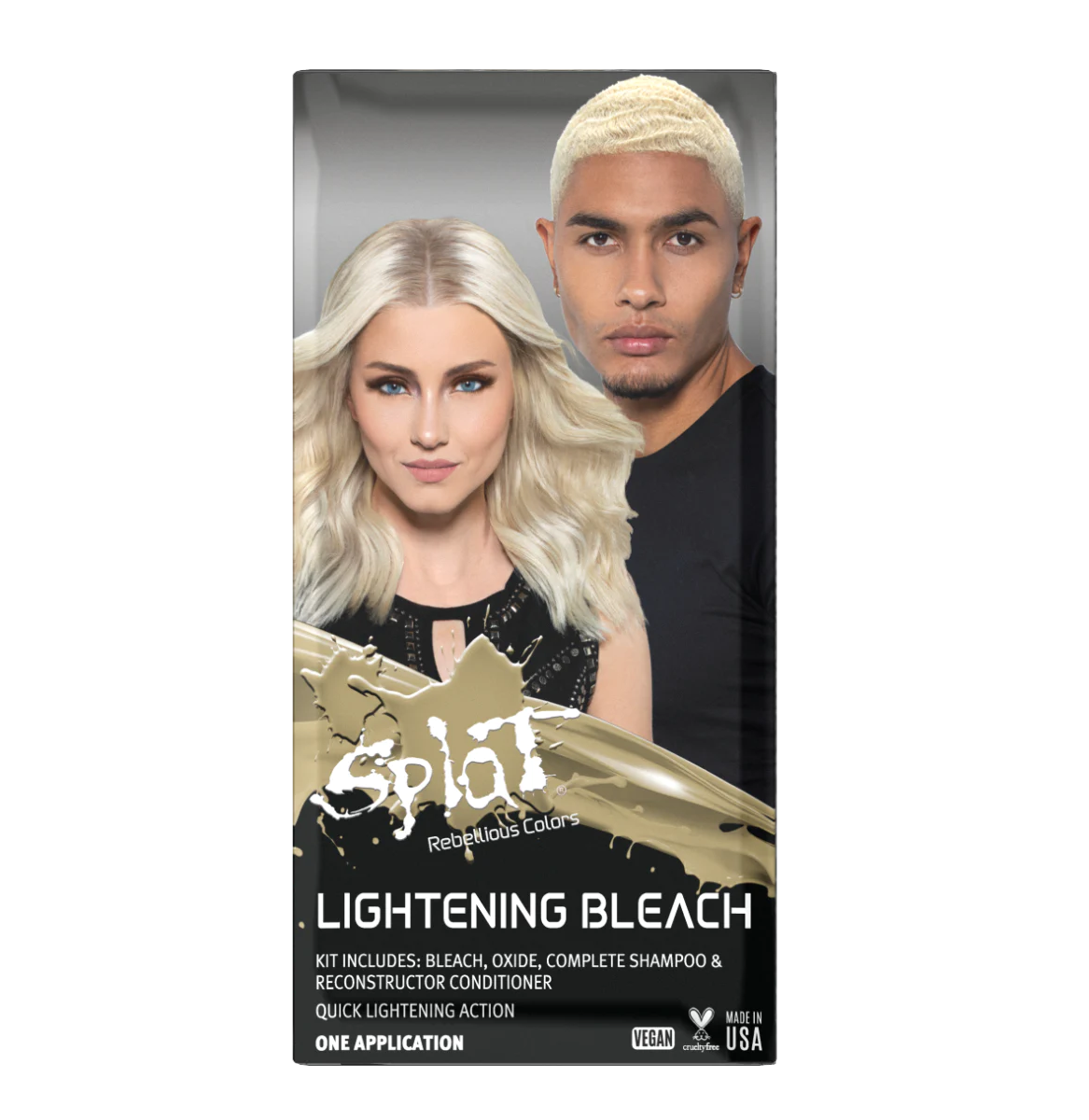 A box of Splat Hair Color's Lightening Bleach Hair Dye