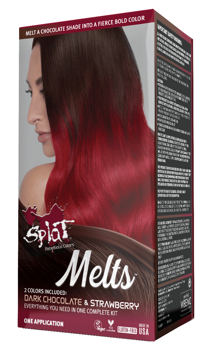 Melts Complete Kit with Bleach and 2 Semi-Permanent Colors - Dark Chocolate &amp; Strawberry