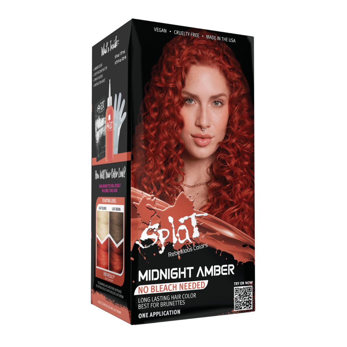 Midnight Amber No Bleach Red Semi Permanent Hair Dye Splat Hair Color midnight-amber-no-bleach-red-semi-permanent-hair-dye-splat-hair-color
