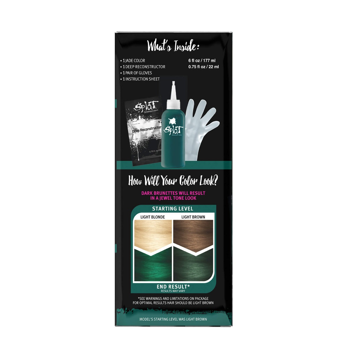 Kit de tinte capilar semipermanente Midnight Jade No Bleach Green