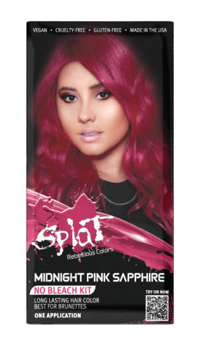 Midnight Pink Sapphire No Bleach Pink Semi-Permanent Hair Dye Kit