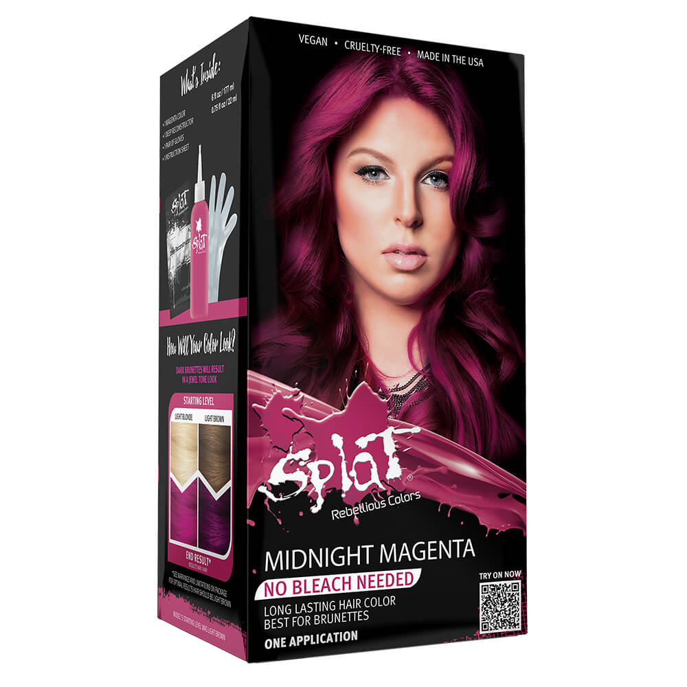 Splat Midnight Magenta Temporary Pink Hair Dye
