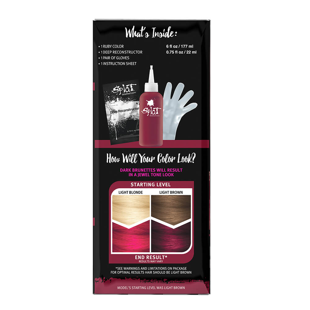 Midnight Ruby No Bleach Kit de tinte capilar semipermanente rojo oscuro