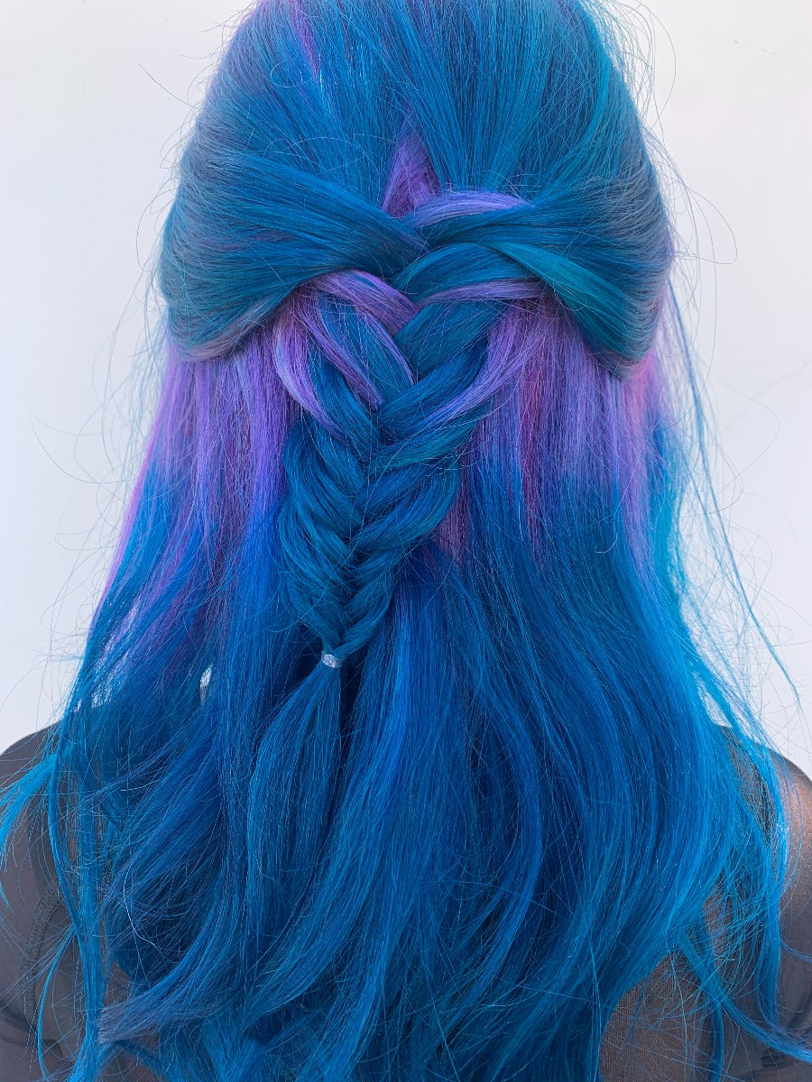 Splat Hair Dye Purple and Blue Ombre Hair Color Kit Semi-Permanent Dye & Bleach Ombre Dream