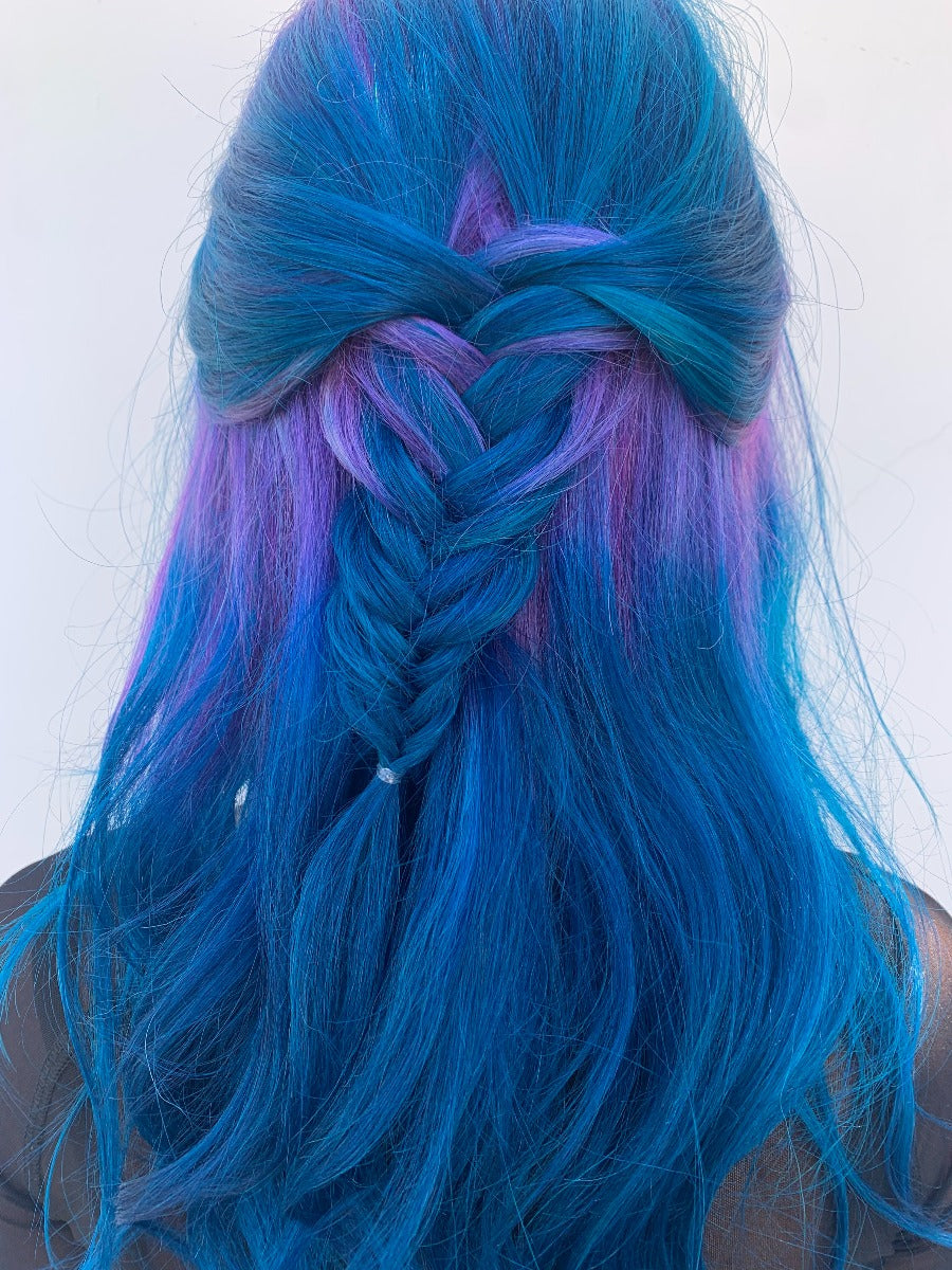 Splat Hair Dye Purple and Blue Ombre Hair Color Kit Semi-Permanent Dye &amp; Bleach Ombre Dream