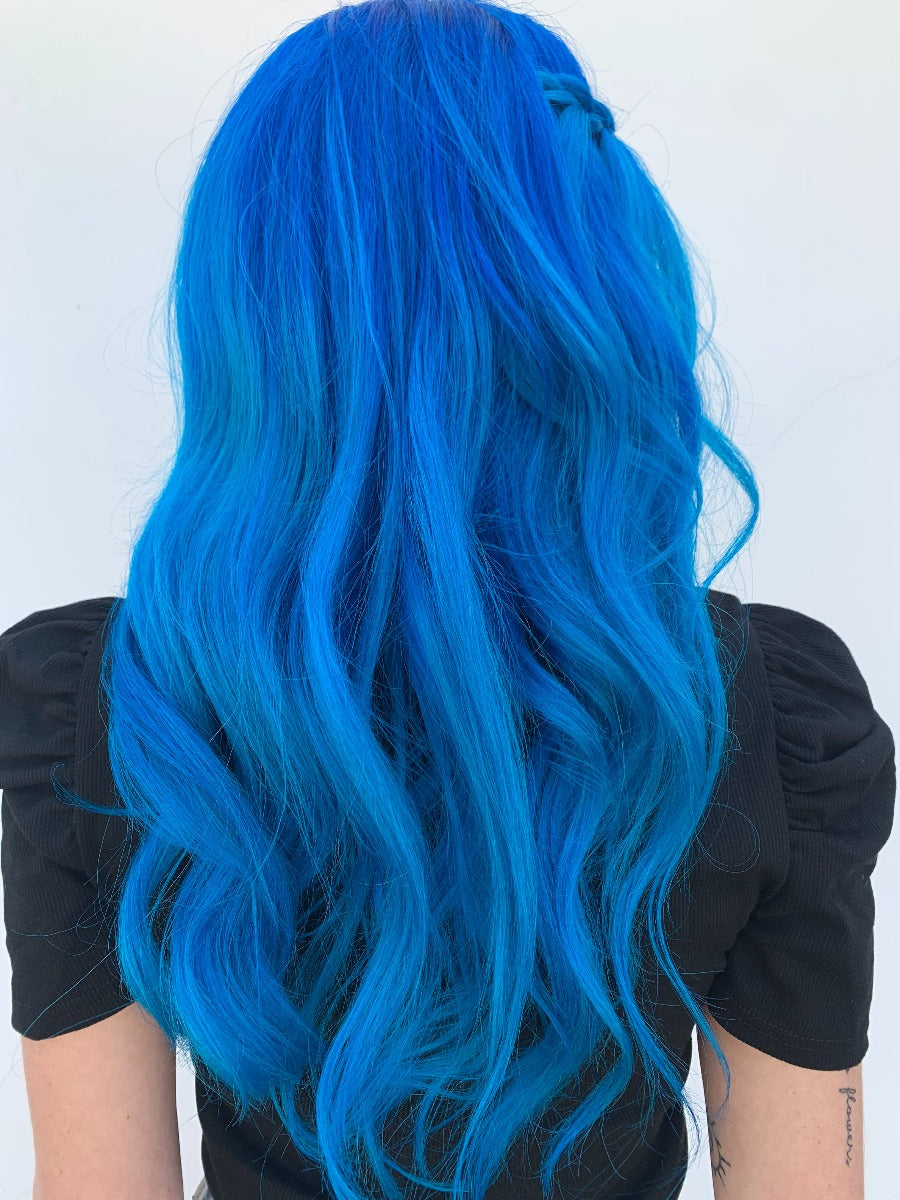 Splat Hair Color Ombre Ocean Blue Hair Dye Vegan Semi-Permanent Kit with Bleach