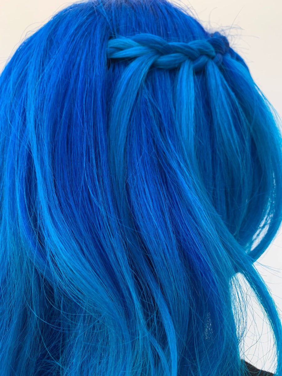 Splat Hair Color Ombre Ocean Blue Hair Dye Vegan Semi-Permanent Kit with Bleach