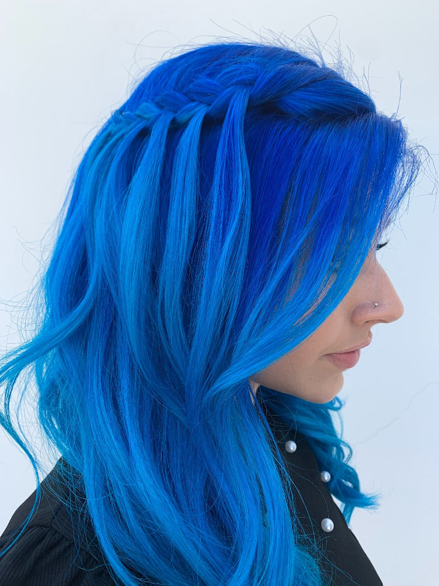 Splat Hair Dye Ombre Ocean Blue Hair Dye Vegan Semi-Permanent Kit with Bleach