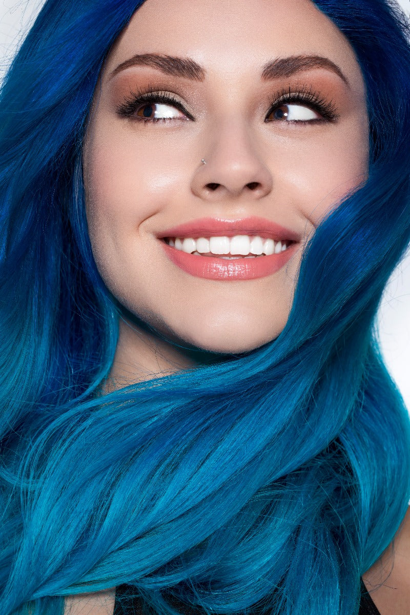 Splat Hair Color Ombre Ocean Blue Hair Dye Vegan Semi-Permanent Kit with Bleach