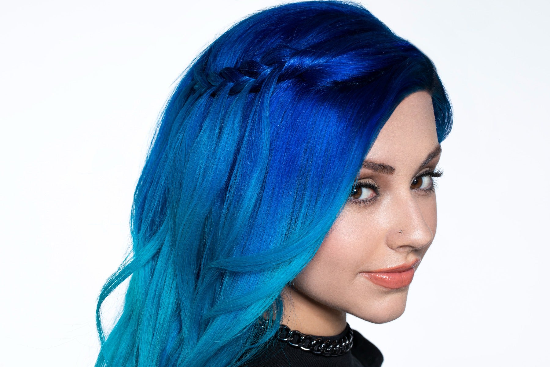 Splat Hair Color Ombre Ocean Blue Hair Dye Vegan Semi-Permanent Kit with Bleach