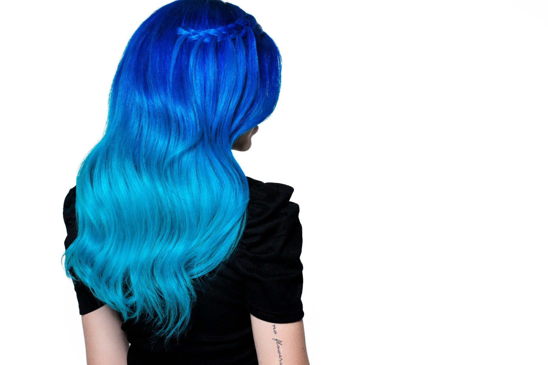 Splat Hair Dye Ombre Ocean Blue Hair Dye Vegan Semi-Permanent Kit with Bleach