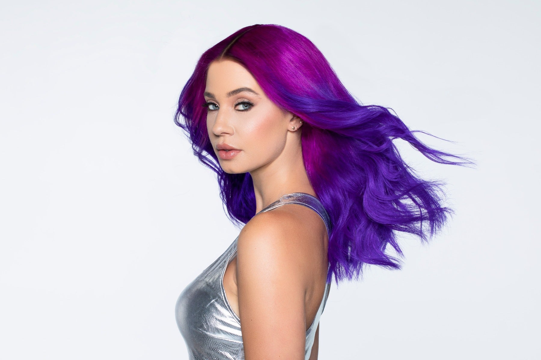 Splat Purple Hair Dye Ombre Rain Complete Kit with Bleach Semi-Permanent Hair Color