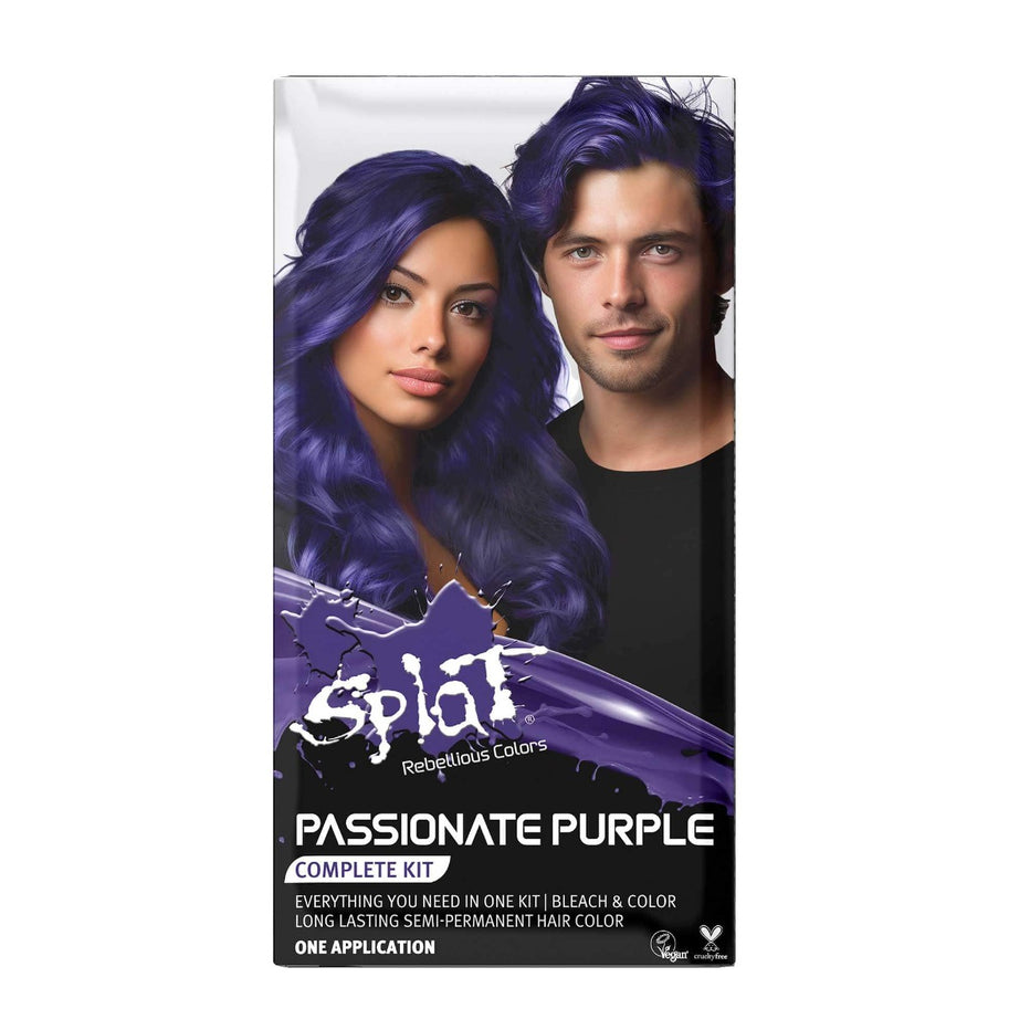 Splat Complete Kit Passionate Purple – Purple Semi Permanent Hair Colo ...