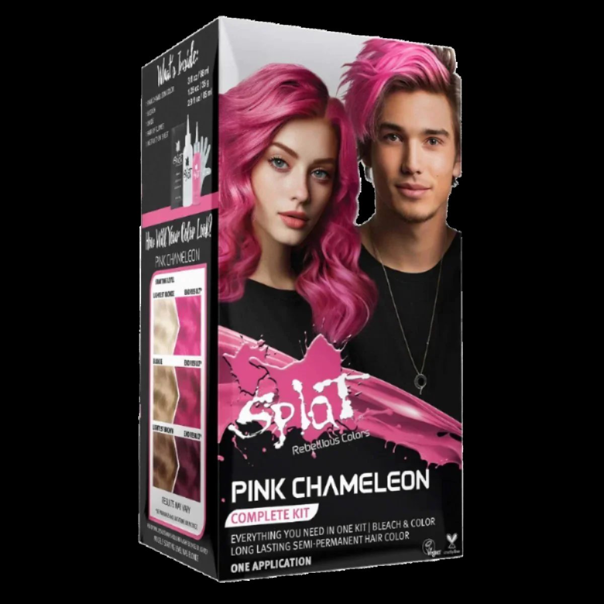 Splat Complete Kit Pink Chameleon – Pink Semi-Permanent Hair Color ...