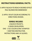 Instraction for Lightening Bleach & Pink Fetish Hair Dye