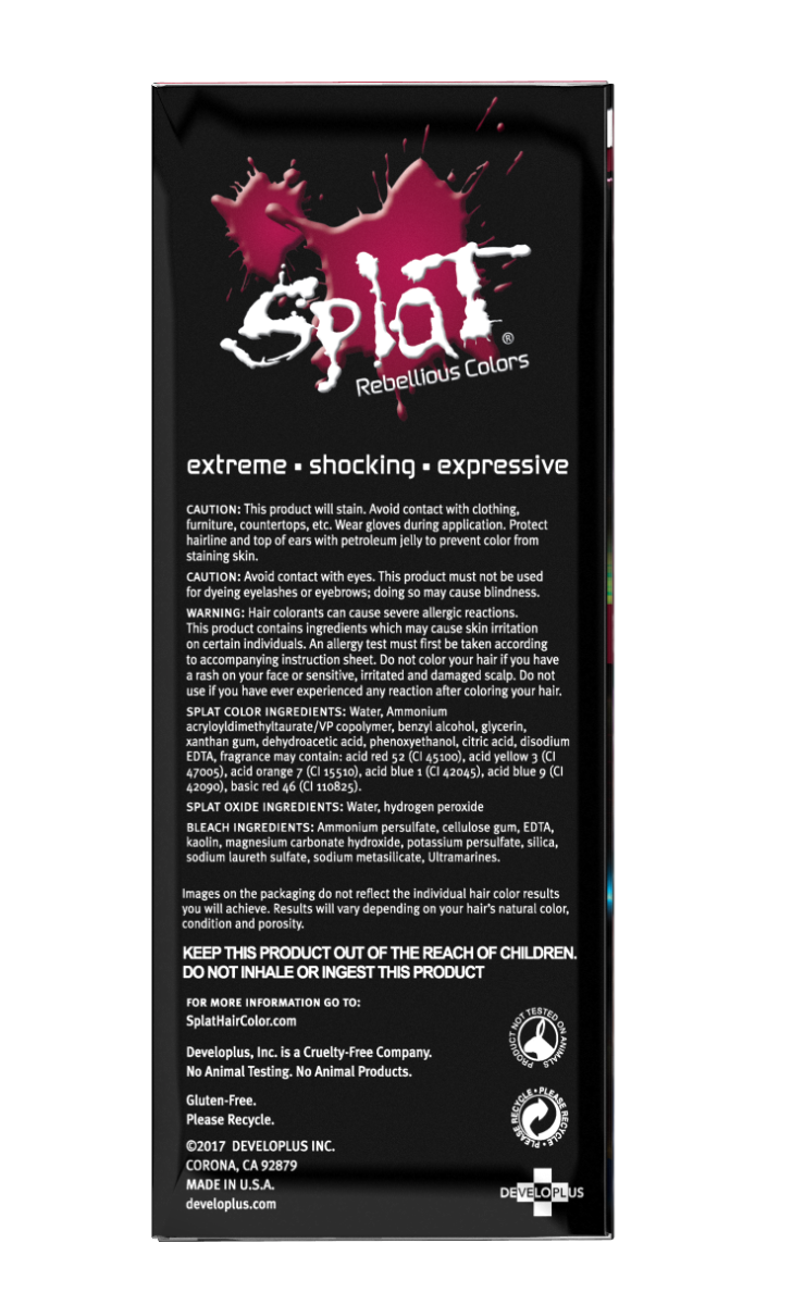 Crimson Obsession: Crimson Semi-Permanent Hair Dye Kit | Splat Hair Color