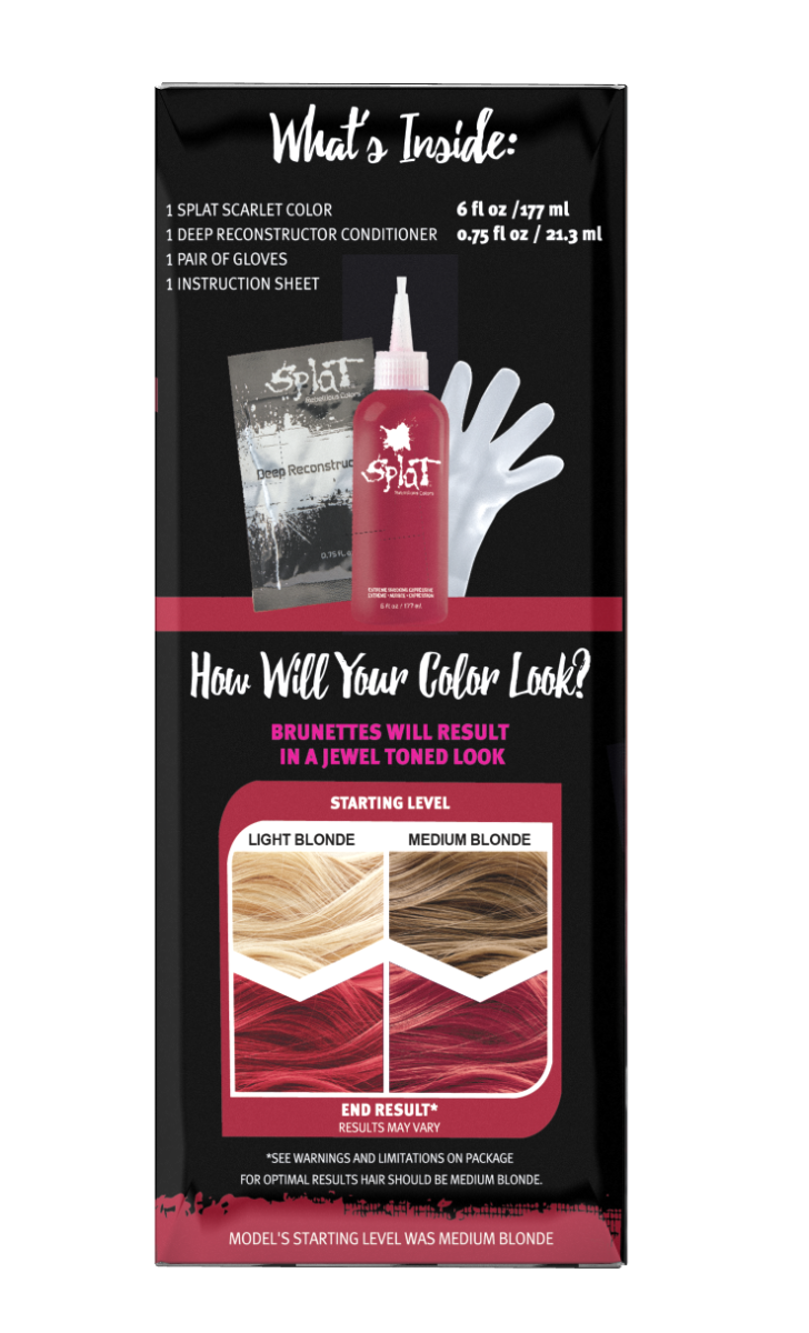 Midnight Scarlet No Bleach Red Semi-Permanent Hair Dye Kit