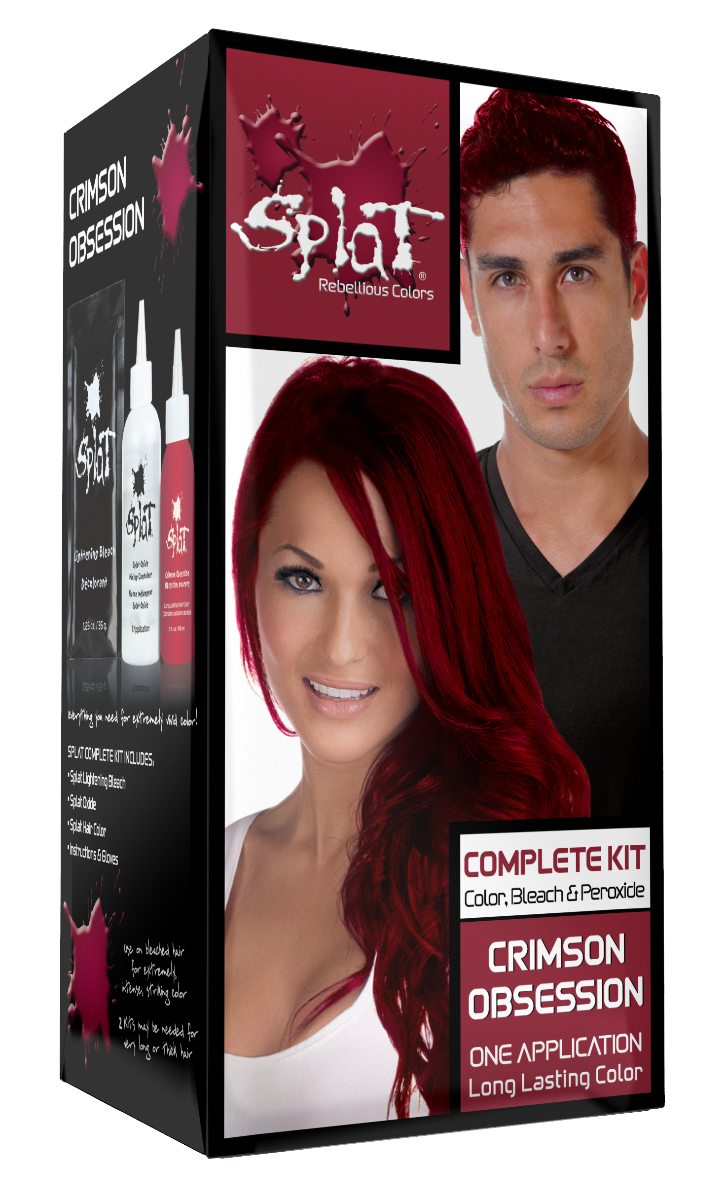 Crimson Obsession: Crimson Semi-Permanent Hair Dye Kit | Splat Hair Color