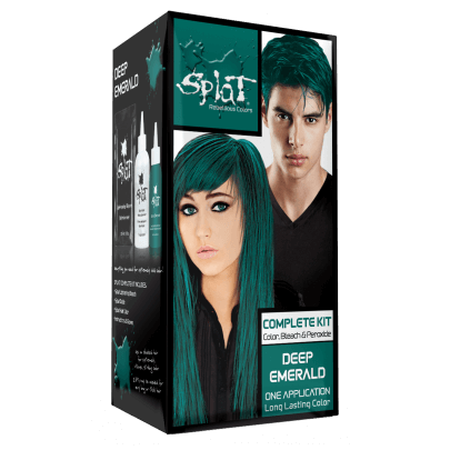 Original Complete Kit with Bleach and Semi-Permanent Hair Color  - Deep Emerald