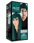 Original Complete Kit with Bleach and Semi-Permanent Hair Color  - Deep Emerald