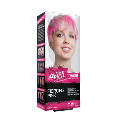 Splat Temporary Hair Color (1 wash), 1 oz - Piercing Pink Halloween Hair Dye
