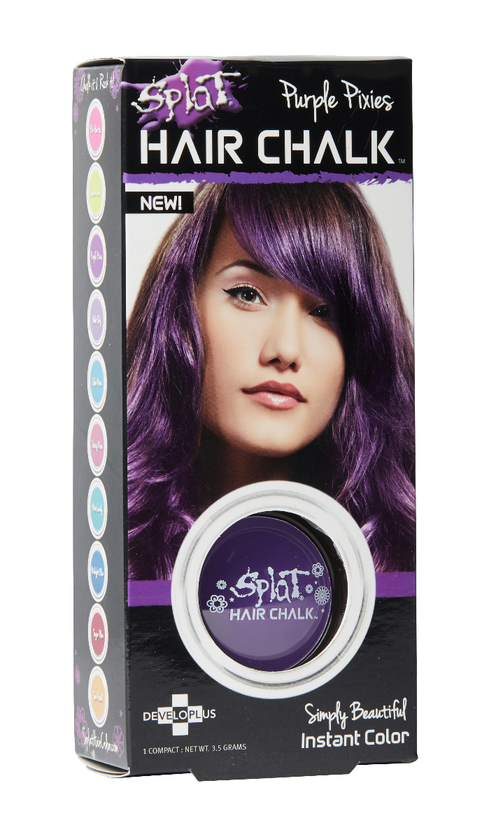 Splat Purple Hair Chalk in Purple Pixies - Temporary Bold Hair Color 