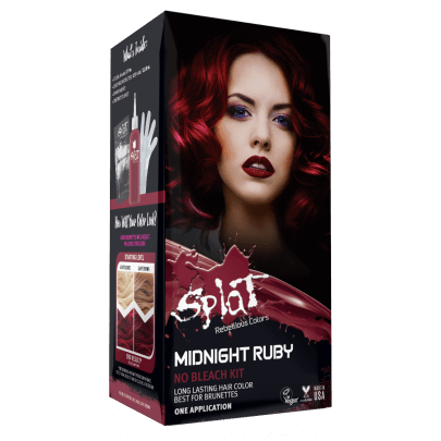 Splat Hair Dye for brunettes_Midnight Ruby Red Hair Color manic panic