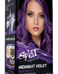 Kit de tinte capilar semipermanente violeta sin lejía Midnight Violet