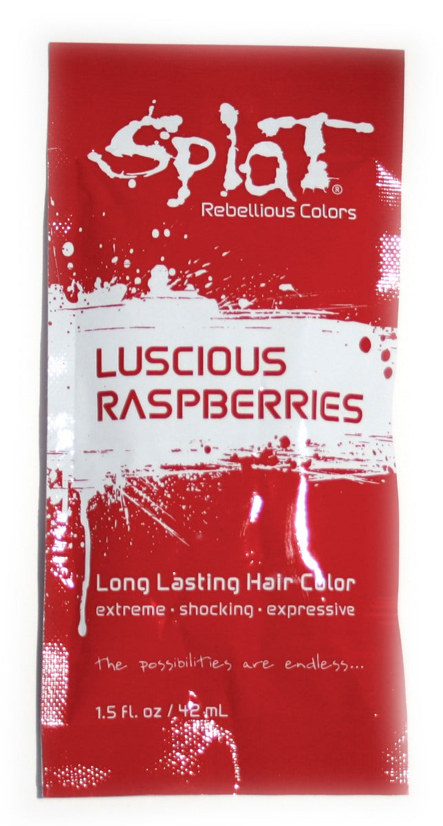 Splat Red Semi-Permanent Hair Dye Single Foil Pack (Luscious Raspberries)