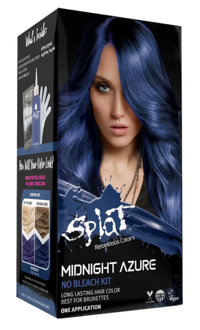 Midnight Azure: No Bleach Blue Semi-Permanent Hair Dye