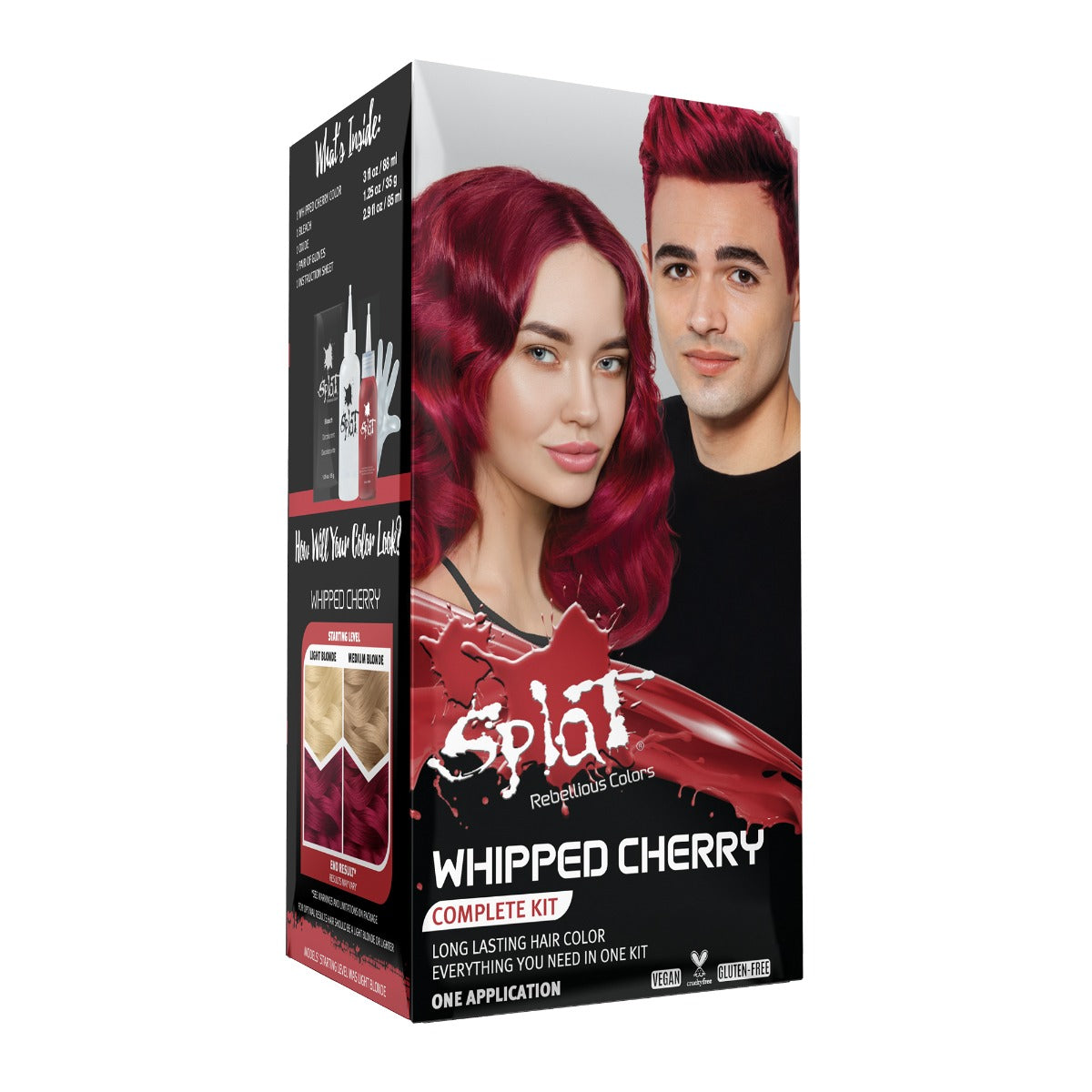 A package of Splat Hair Color's Whipped Cherry Hair Dye